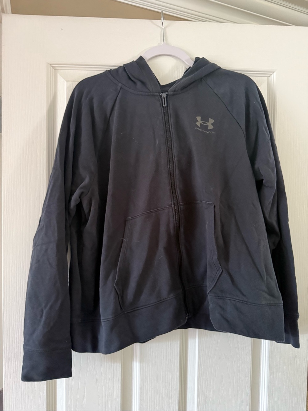 Under Armour Black Zip-Up Hoodie with Hood